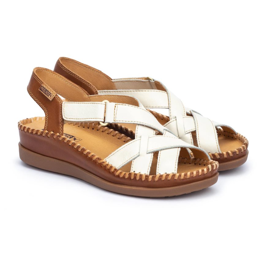 Women's Pikolinos CADAQUES Sandals White | NZ Q83502Q